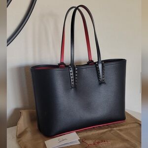 Christian Louboutin Red and Black Cabata